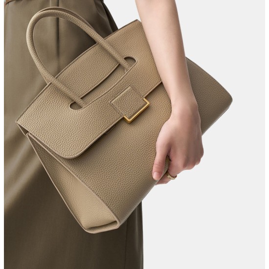 Leather tote bag, large capacity handbag - Memoo.com